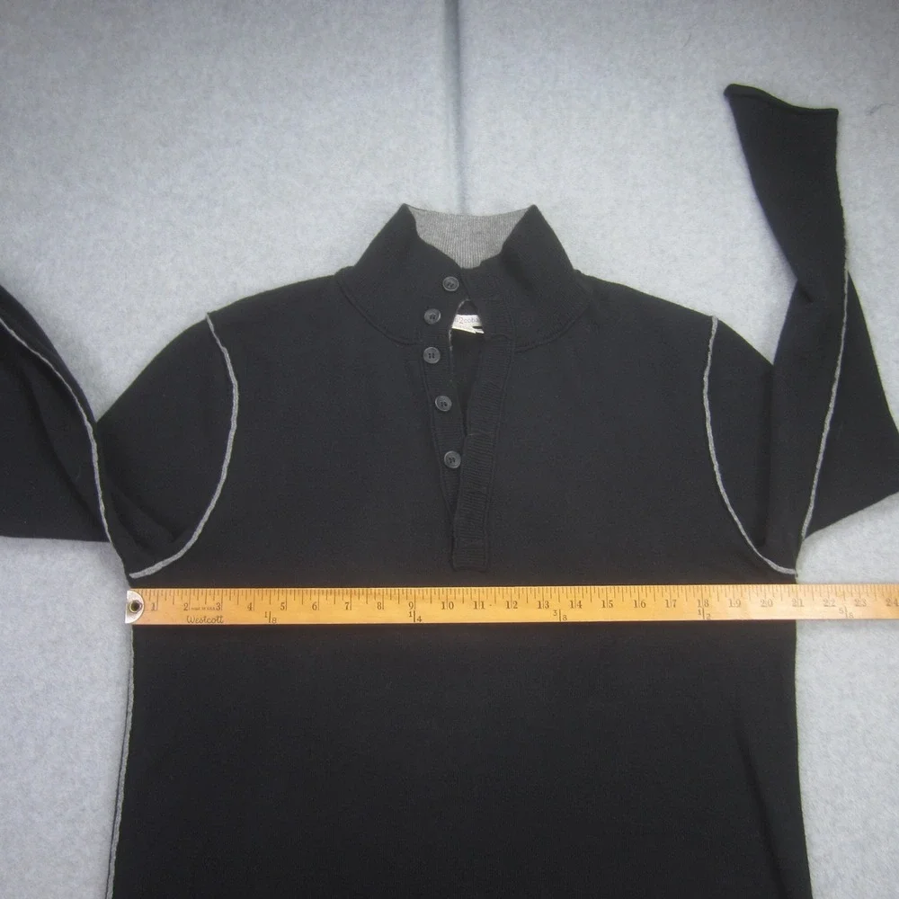 Carbon 2 Cobalt Sweater Mens Medium Black Cotton‎ Cashmere Blend Pullover